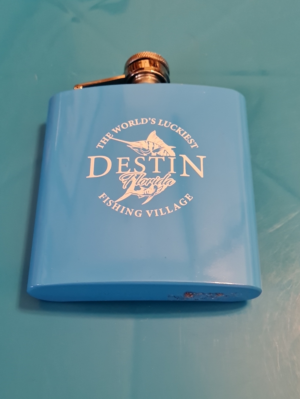 Florida Blue Hip Flask - Men's Travel Flask
